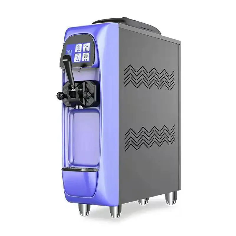 Stainless Steel Soft Ice Cream Maker Machine Single Head Ice Cream Machine Fully Automatic Ice Cream Vending Machine