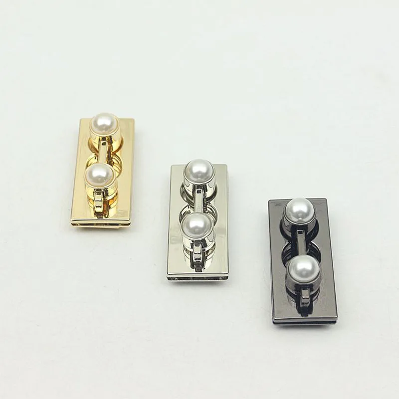 10Pc Metal Pearl Turn Lock Push Lock Clasp Fashion Bag Laggage Purse Leather Craft Closure DIY Hardware Accessories