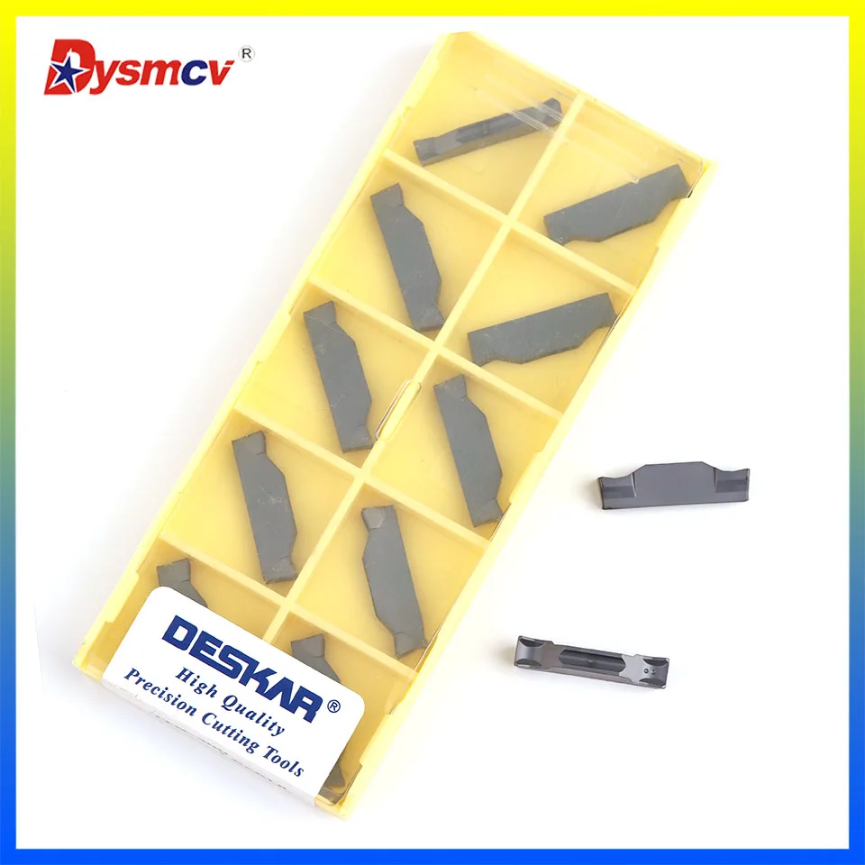 Deskar Inserção de Carboneto 100 Tdc200 Tdc300 Tdc400 Lf6018 2.0 mm 3.0 mm 4.0 mm Inserção Entalhe para Torno de Metal Cnc Cortador