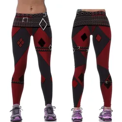 CostumeBuy Fitness Workout Yoga Leggings Costume Red Sports Skinny Tights Pants Tights L920