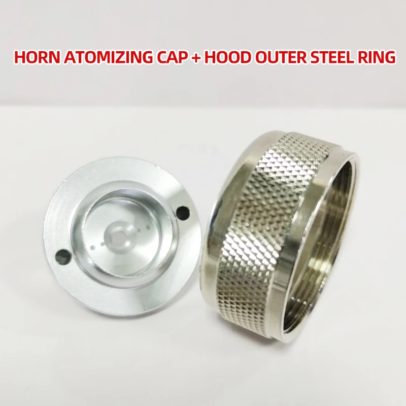 สเปรย์ปืน Hood ปืนหมวกเหมาะสำหรับ502สเปรย์ปืนอุปกรณ์เสริมพ่นสี Horn Atomizing หมวกแหวนเหล็ก