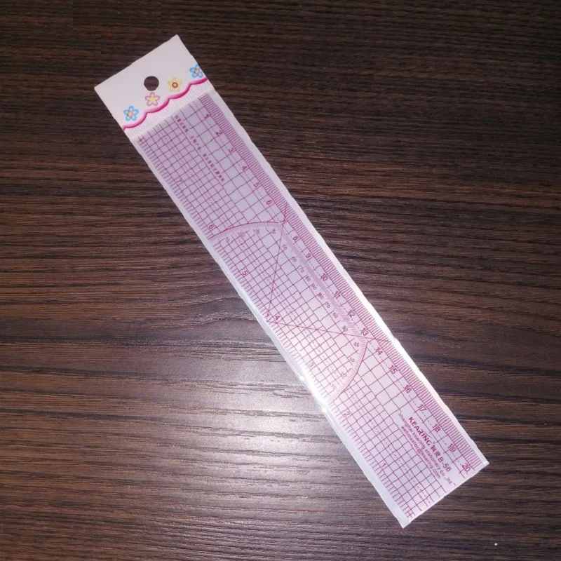 20cm Graph Ruler Garment Pattern Making Ruler Transparent Straight Ruler  B56