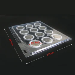 STORAGE SHEETS FOR CAPSULED COINS【PET】Pages 2 Pack for 20 Large Capsules Adjustable Ring Coin Holder