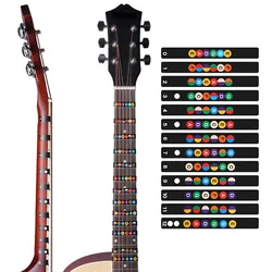 Gitarre Aufkleber Gitarre Griffbrett Notizen Etiketten Gitarre Teile Griffbrett Fret Decals 6 String Akustische Elektrische Gitarre Zubehör