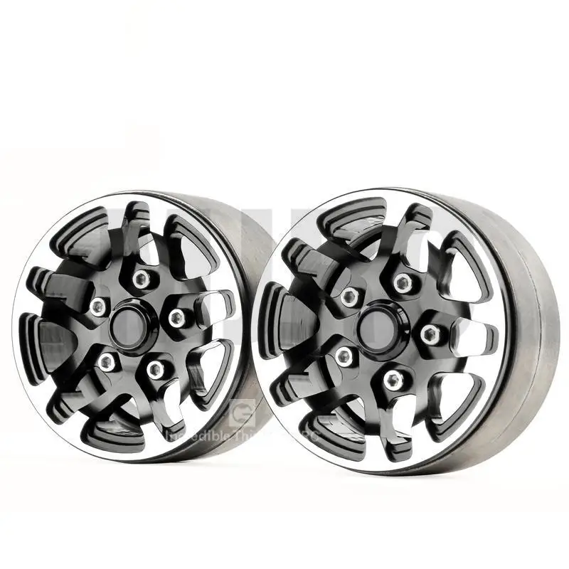 a pair RC Rock Crawler Metal Wheel Rim 1.9 Inch BEADLOCK for 1/10 Axial SCX10 90046 TAMIYA CC01 D90 D110 VS4 TF2 TRX-4