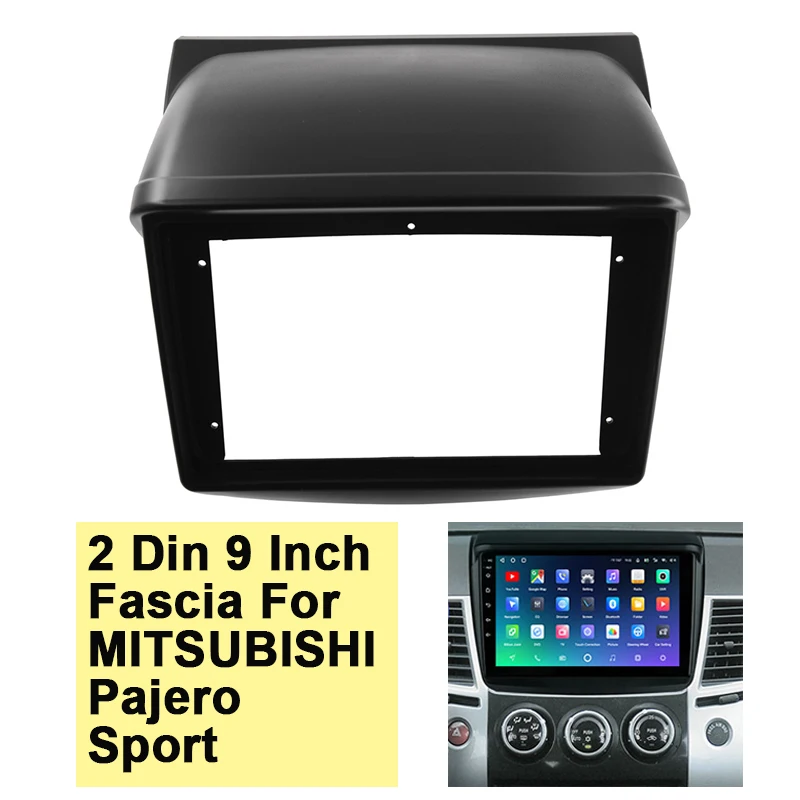 For Mitsubishi Pajero Sport L200 Triton 2006-2015 Car Radio Fascia Dash Mount Kit DVD GPS Mp5 Plastic Fascia Panel Frame