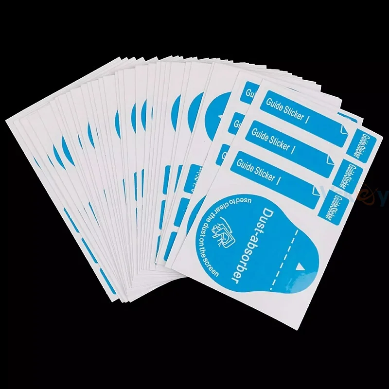 200pcs 스마트 시계에 대 한 먼지 흡수 스티커 휴대 전화 LCD 카메라 렌즈 강화 유리 화면 보호기 청소 도구