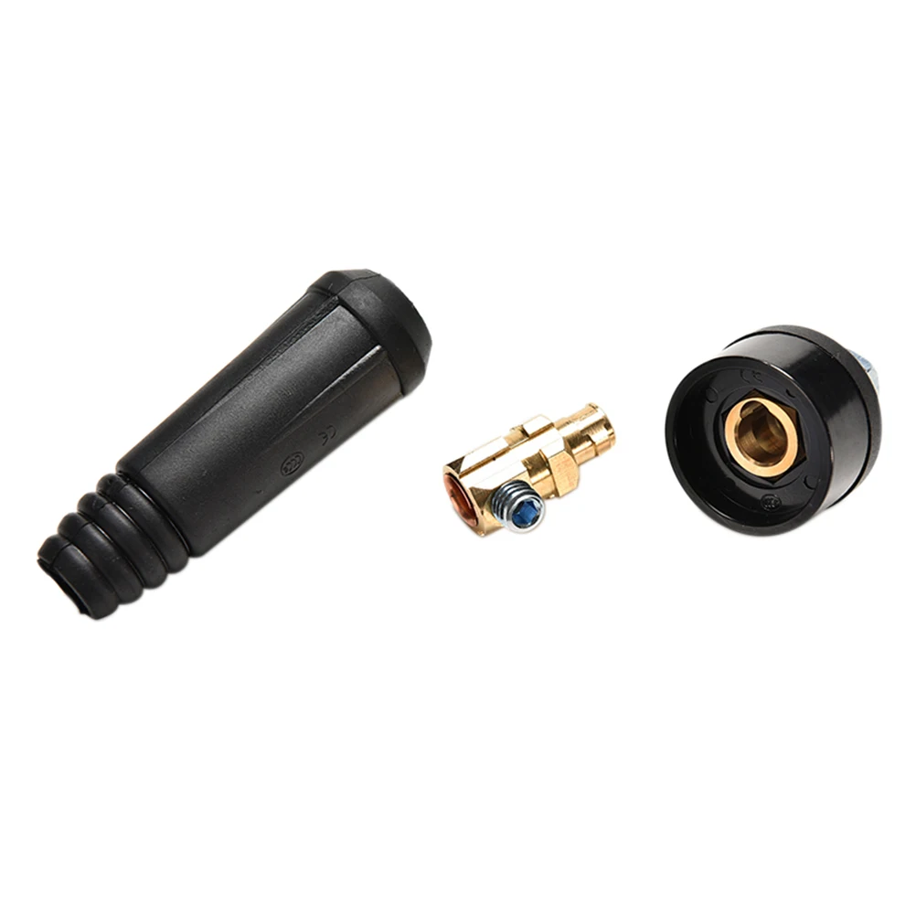 1Set Welding Cable Connector Plug Quick Fitting Male + Female Cable Connector Plug Socket DKJ35-50 10-25 Welding Machine