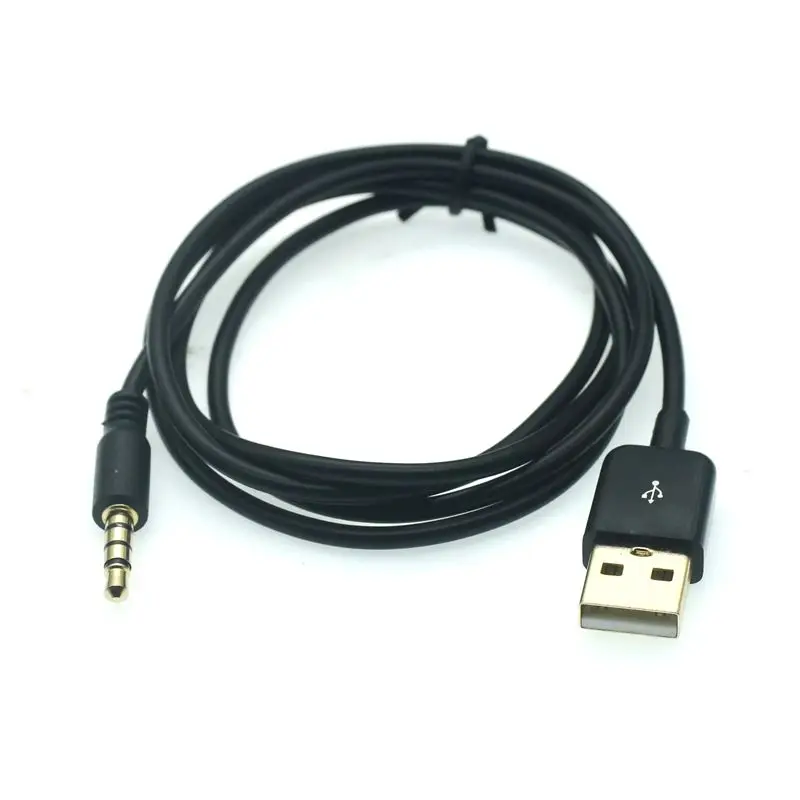 USB do 3.5mm męski kabel USB A do 3 5 Jack AUX przewód przejściowy zestaw słuchawkowy z głośnikiem pulpit PC TV samochodowe Stereo pomocnicza linia