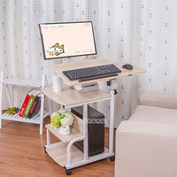 Large Size Desktop Computer Table Adjustable Movable Portable Laptop Desk Rotate Laptop Bed Table Can be Lifted Standing Desk