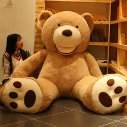 Big size super unstuffed big Soft Bear skin Toy Giant Bear Plush Toy Cheap Pirce girl Girlfriend Xmas Child Presents