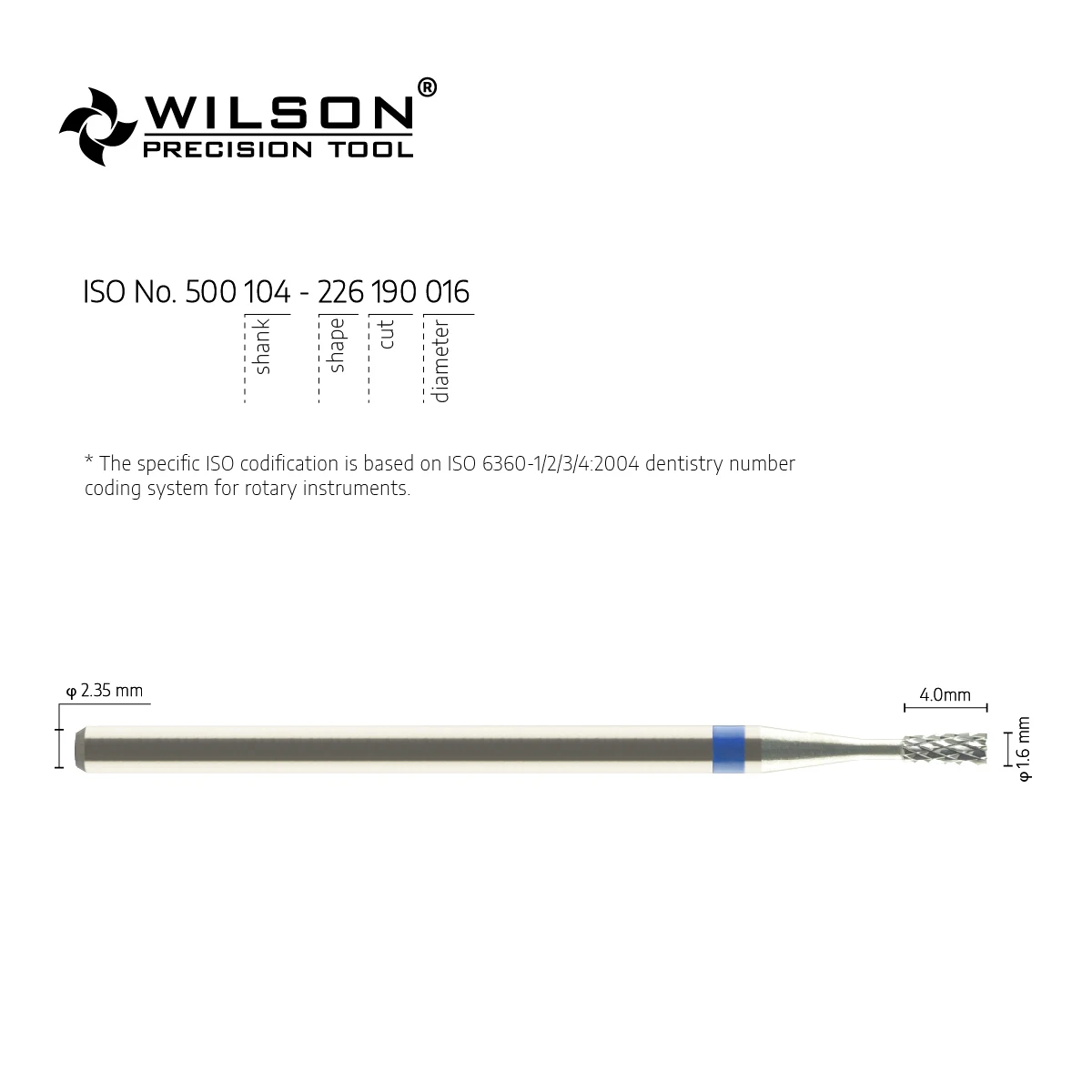 WILSON PRECISION TOOL 5000333 Pieza De Baja Velocidad Dental Tungsten Carbide Burs For Trimming Plaster/Acrylic/Metal