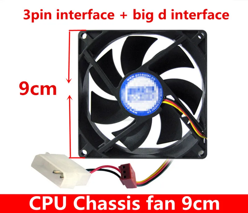 컴퓨터 케이스 팬 9cm cpu 라디에이터 슈퍼 뮤트 데스크탑 컴퓨터 90mm