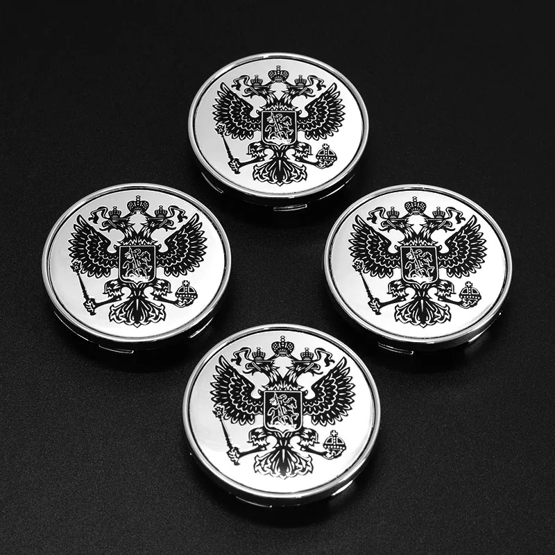 4Pcs 54mm Russian National Shield Logo Car Wheel Center Cap Hub Cap for LADA TOYOTA NISSAN Hyundai KIA Chevrolet Mitsubishi Ford