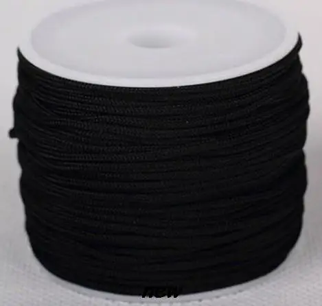 

dgf34w arrival black white mixed 1 5mm nylon 160M/175yards/lot Chinese knot tread cord String Nylon Rope crystal