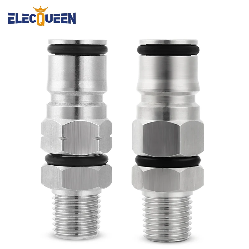 Homebrew Ball Lock Post, 19/32'' Gas/ Liquid Corny Keg Adapter, 1/4'' Male Bulkhead NPT Hex Nipple Beer Keg Pressure Relief Valve