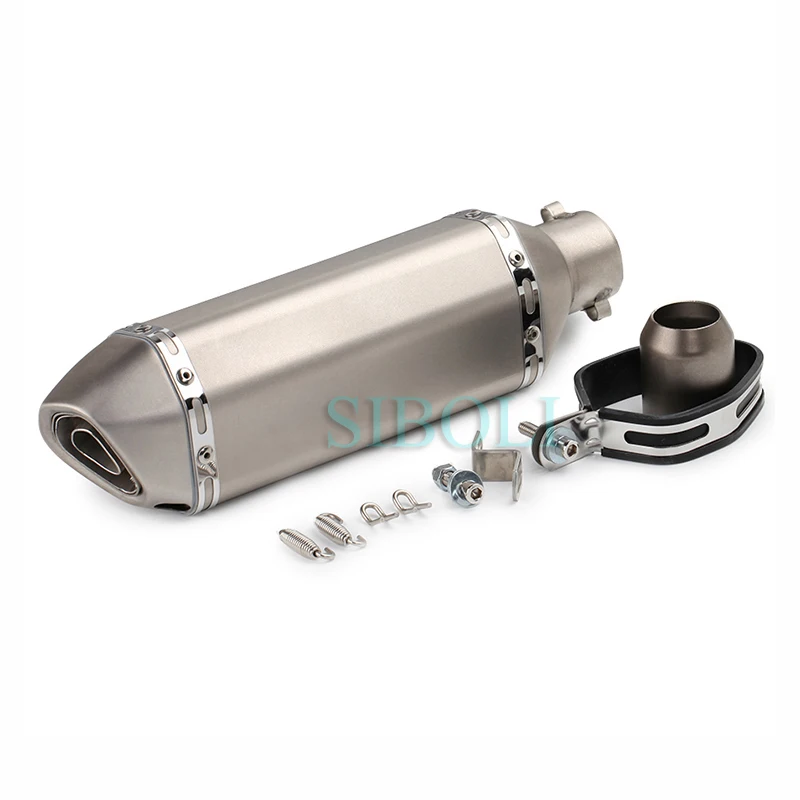 36-51mm Motorcycle Exhaust Ak Universal Muffler Motorbike escape moto Exhaust For ATV R1 R3 R6 CBR250 Nmax155 Nvx155