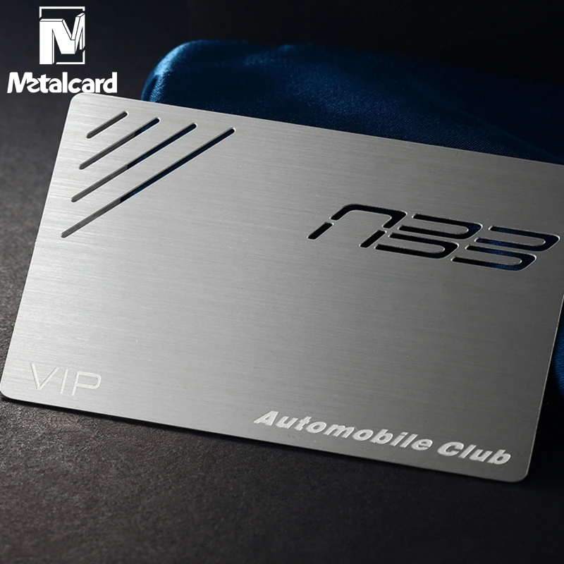 

Metal business card custom stainless steel membership card design and production