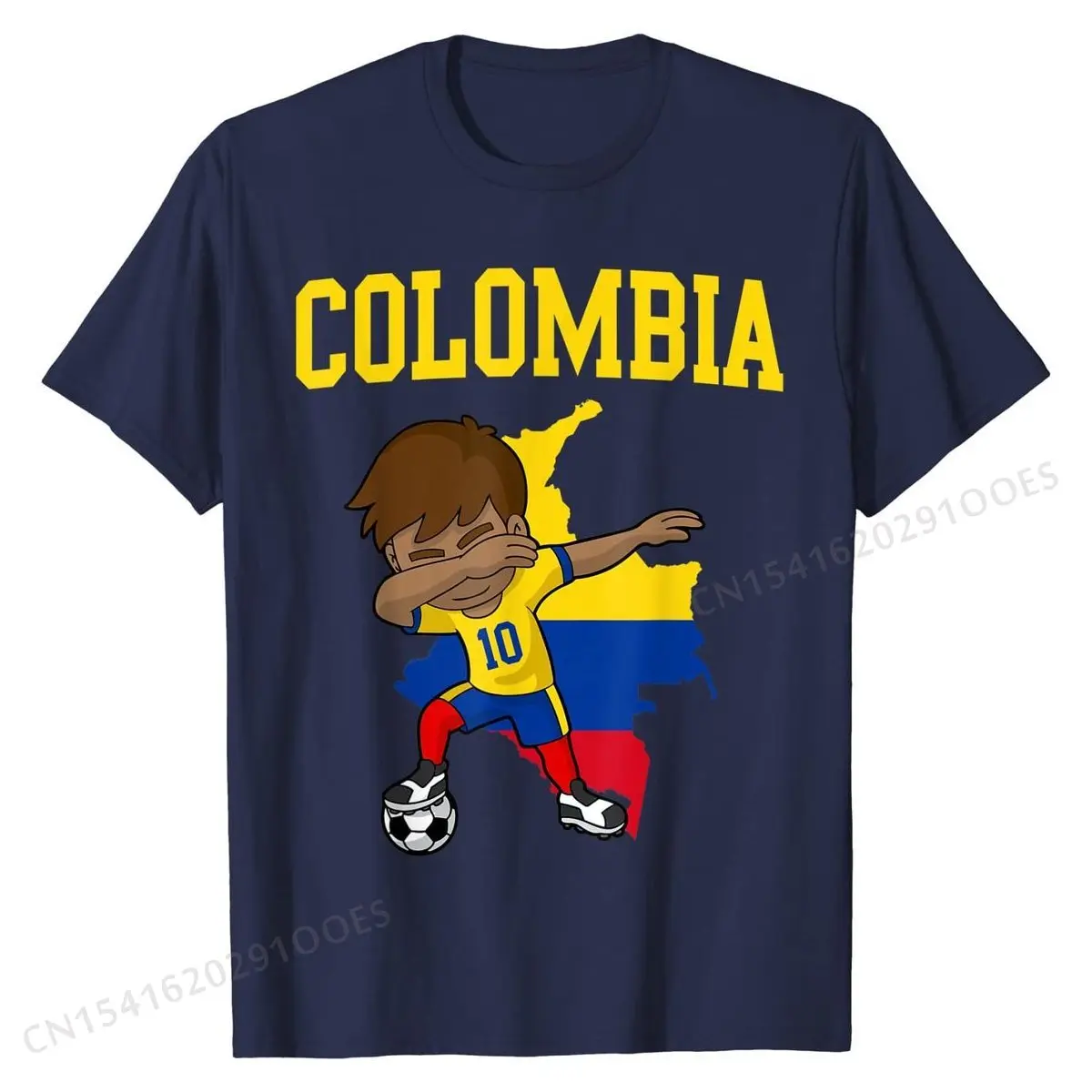 Colombia Soccer Colombian Football Dabbing T-Shirt Prevalent Mens Tshirts Cotton Tops & Tees Print