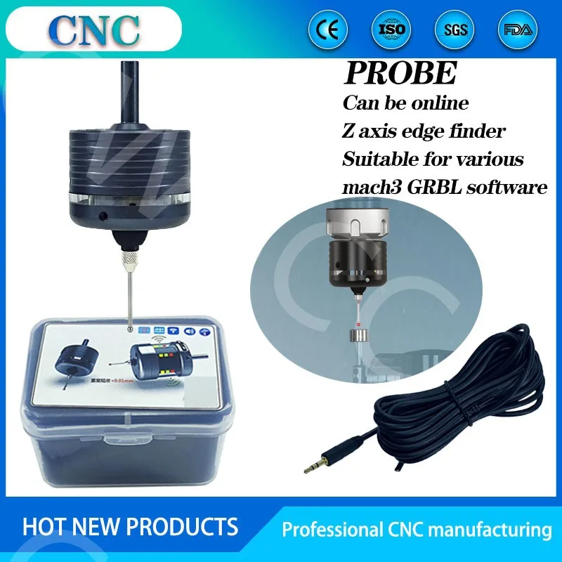 mach3 edge finder 3d probe CNC milling machine three coordinate instrument tool setter photoelectric center rod grbl can be onli