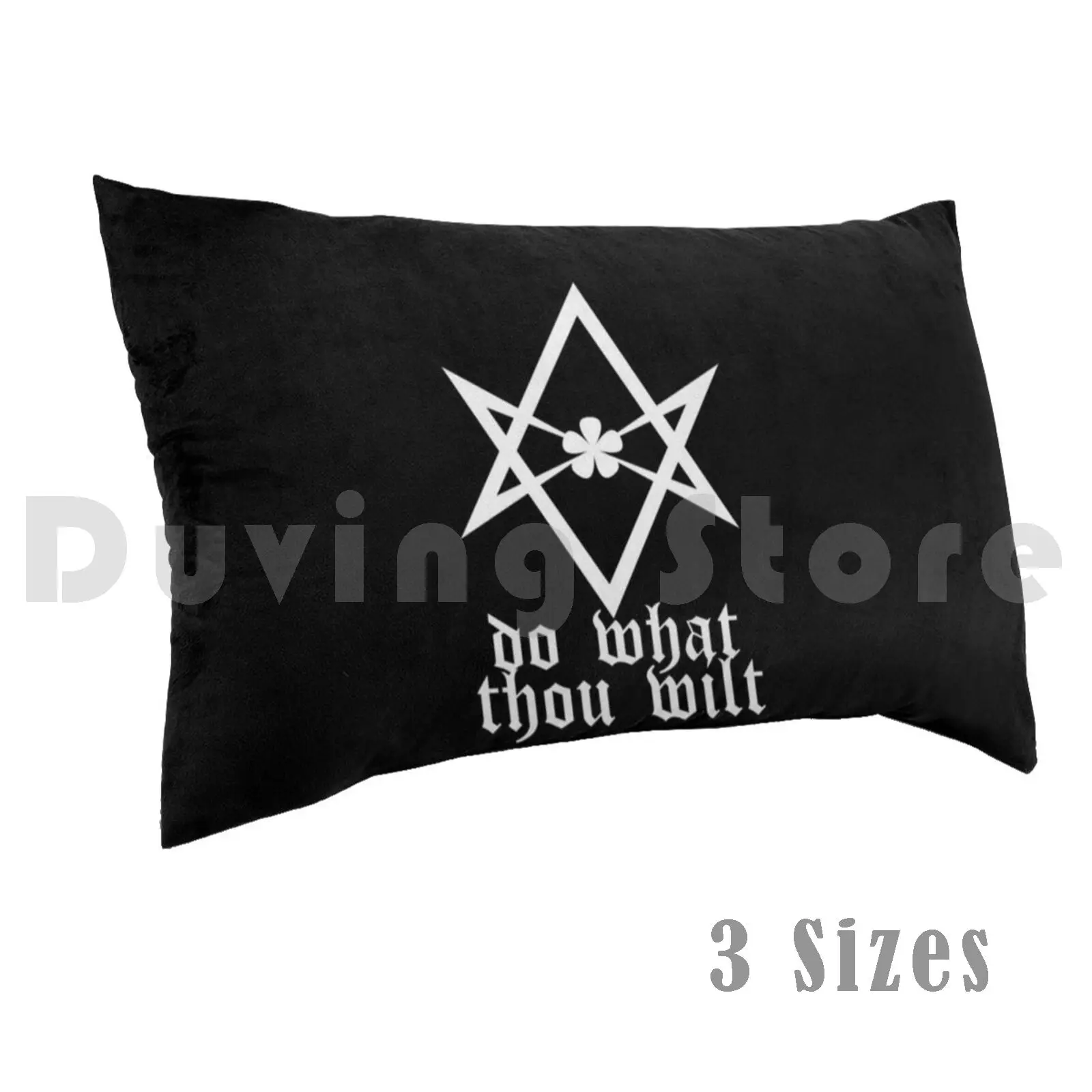 ¿Qué estás Wilt-funda de almohada Hexagrampal Unicursal Crowley Thelema Magick Do What You