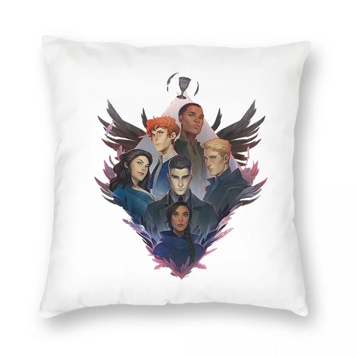 Six Of Crows Characters Pillowcase Polyester Linen Velvet Printed Zip Decorative Throw Pillow Case Bed Cushion Cover