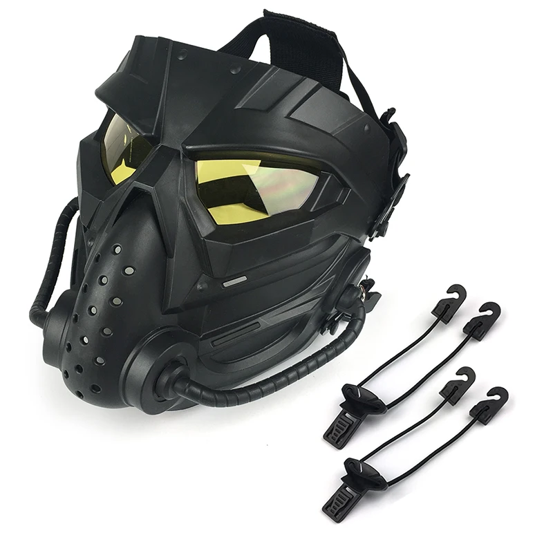 Airsoft Masken defensive PC Linse Schädel Maske Outdoor Shooting Mund Maske militärische Jagd taktische Paintball Schutz Gesichts maske