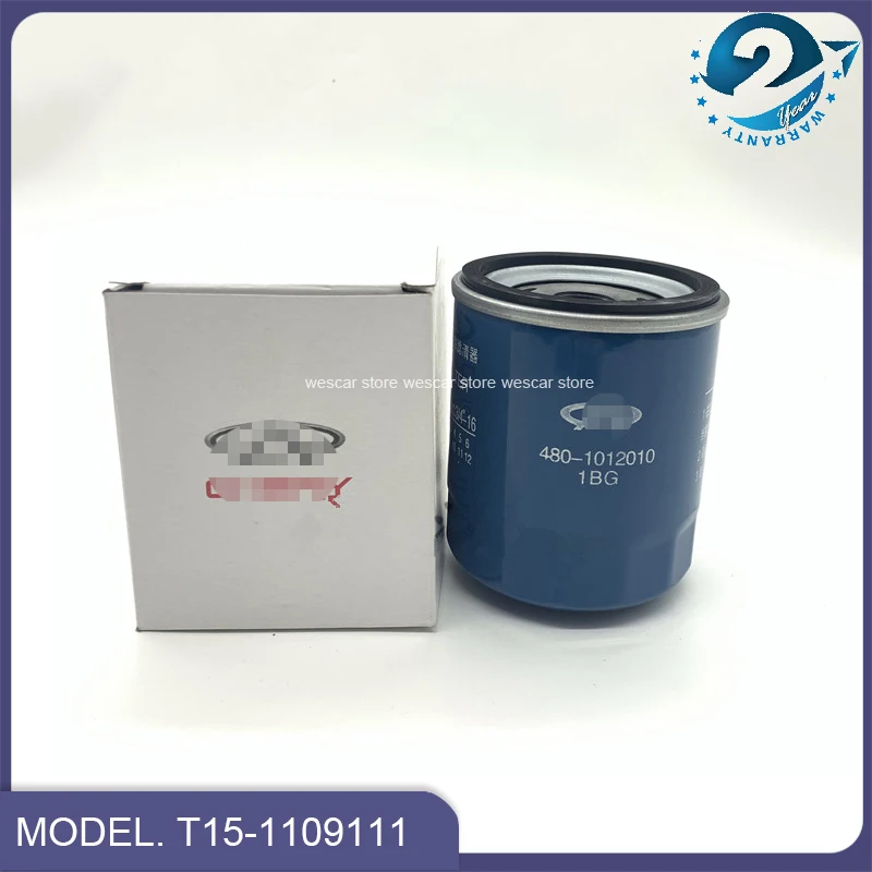 Filtro de óleo para Chery Tiggo 7, 8, 4, 5x, 1.5T, 480-1012010, 2 peças