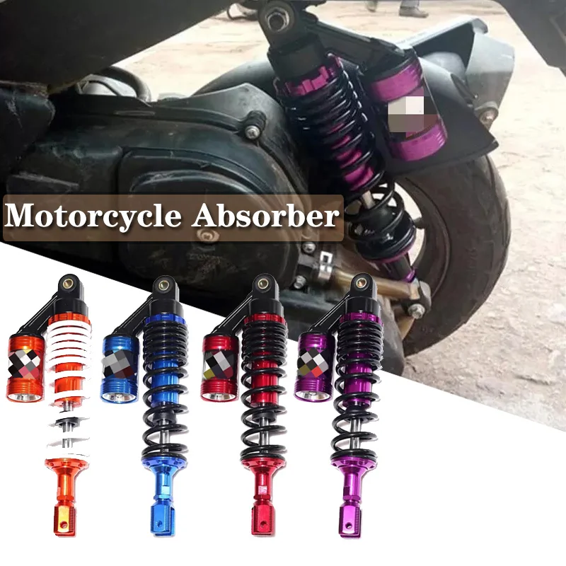 For Yamaha Motor Scooter ATV Quad Spring Suspension Universal 32cm Motorcycle Spring Suspension Nitrogen Air Shock Absorber Rear