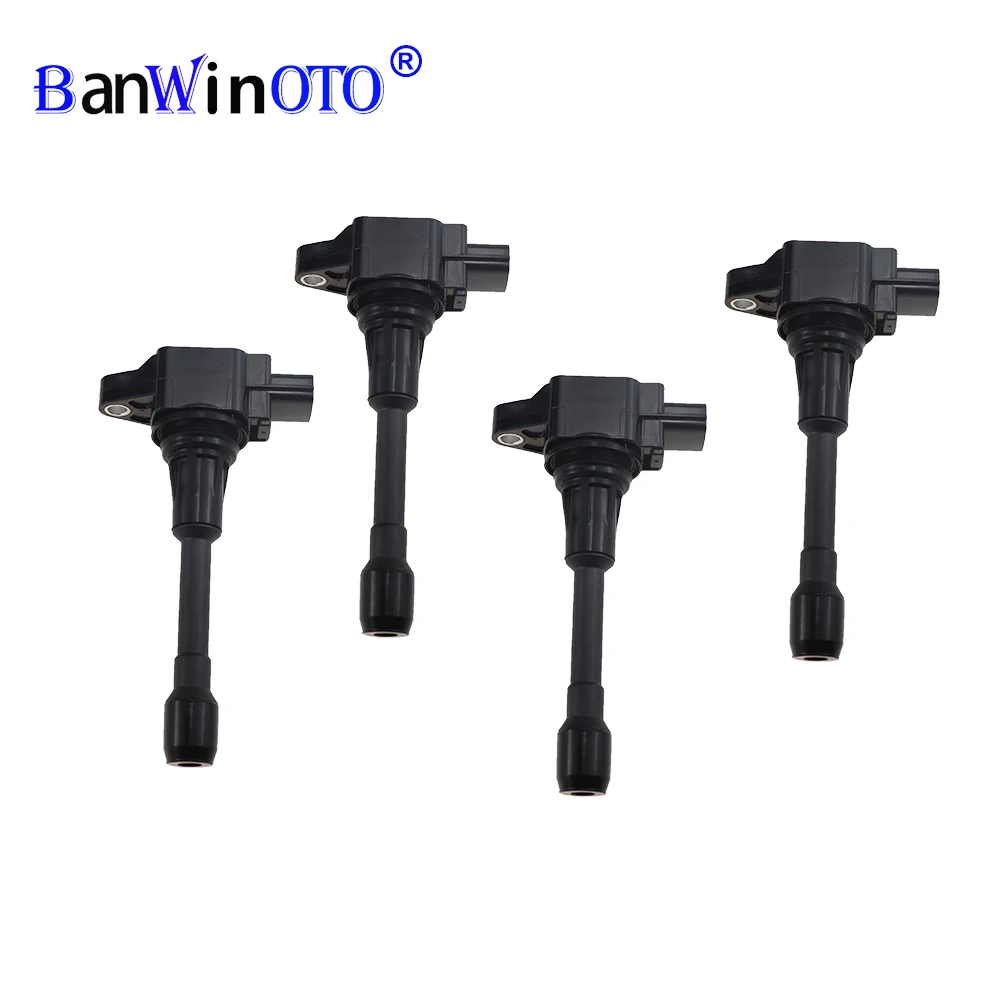 4Pcs/1Pcs Car Ignition Coil Fit For Nissan TIIDA Cube Altima Rogue Murano Sentra Versa X-Trail Micra Qashqai Infiniti 22448JA00C