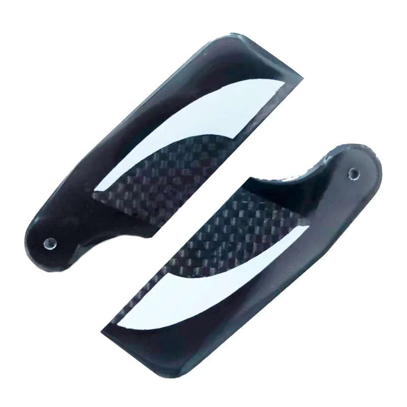 2 pairs Carbon Fiber 68mm Tail Blade For T-REX Trex 450/470/480 Helicopter