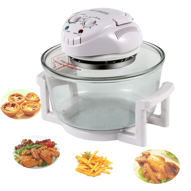 1200W 12L Multifunction Conventional Infrared Oven Roaster Air Fryer Turbo Electric Cooker BBQ Bake220V