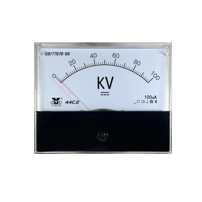 44c2 DC high-voltage voltmeter 5kV 10kV 20kV 30KV 50kV distribution resistance uses high-voltage meter, kilovoltmeter measuring