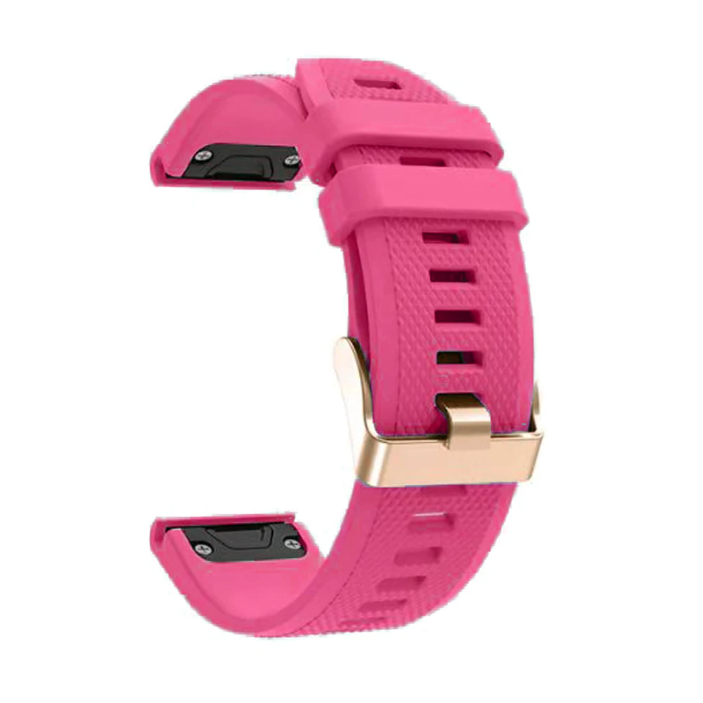 Quick Release pulseira de silicone para relógio inteligente, pulseira, acessórios ouro rosa, Garmin Fenix 7S 5S Plus 6S 6S Pro, 20mm