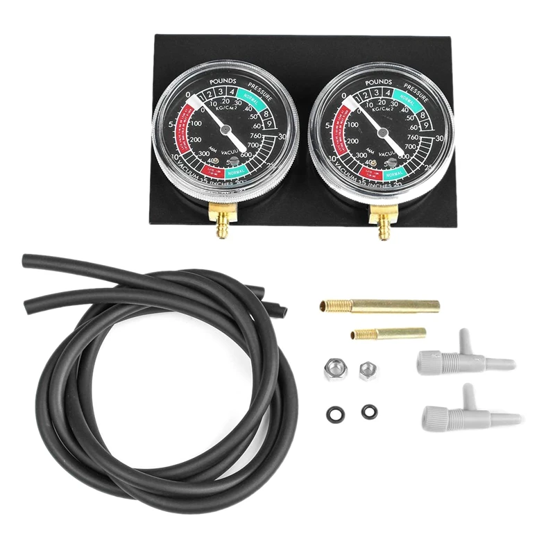 1set Motorcycle Carburetor Synchronizer Vacuum Gauges Tool Carb Vacuum Gauge Balancer for Yamaha/Honda/Suzuki Black