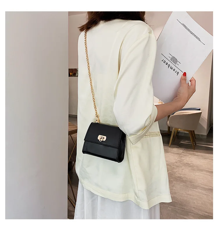 

JIULIN Small Square bag For Women 2020 Fashion Designer New Quality PU Leather Women's Handbag Chain Shoulder Messenger Bags