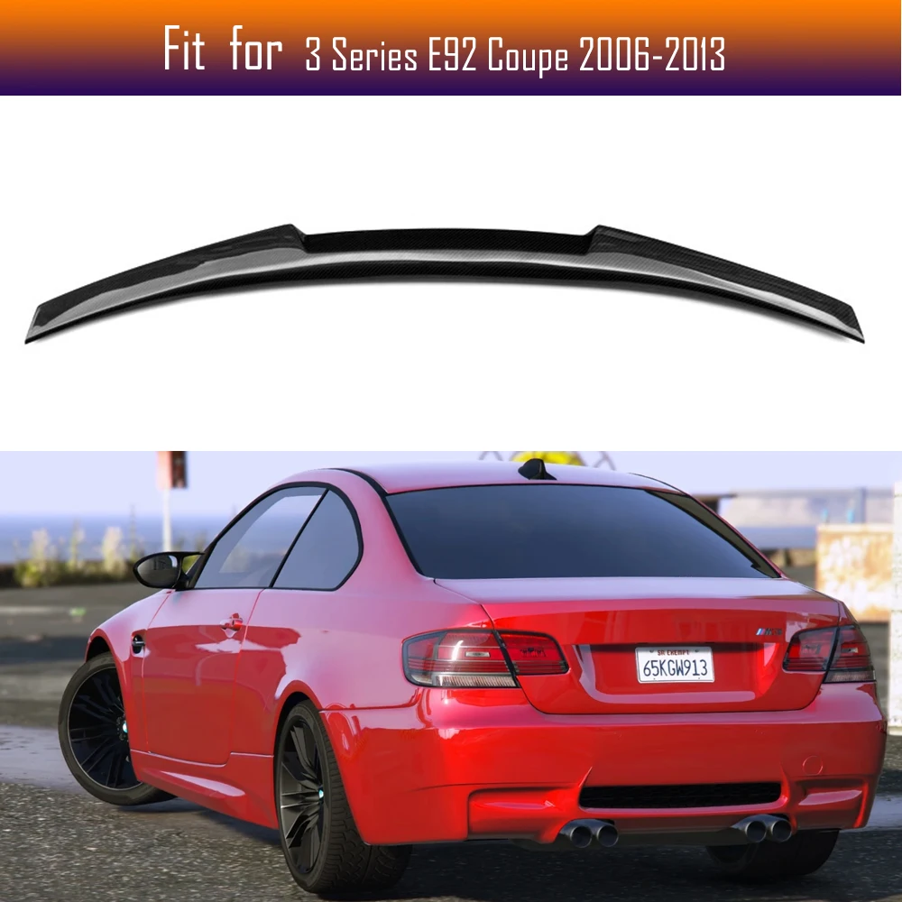 

Carbon Fiber Exterior Rear Tail Trunk Spoiler For BMW E92 Coupe 2006-2013 Boot Wing Decoration Car Styling