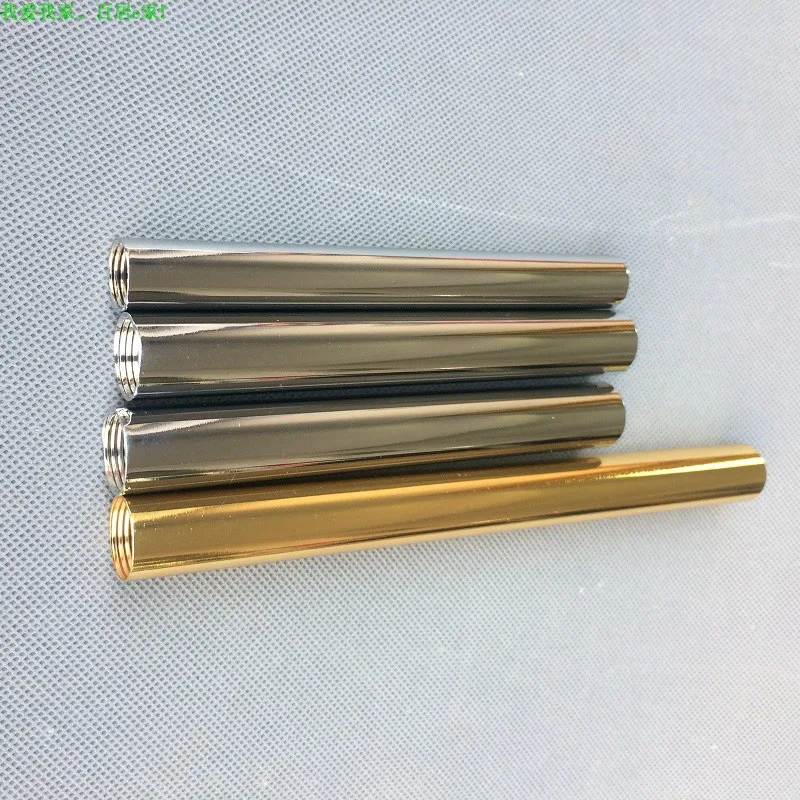 2pcs/lot Inner M14x1.5mm Female Thread Connection Tube M16 Hollow Straight Rod Retro Gold/Chrome Inner Tooth Tube Table Lamp DIY