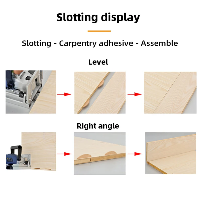900W Groover Copper Motor Biscuit Machine Puzzle Machine Biscuit Jointer Electric Tool 220V Woodworking Tenoning Machine