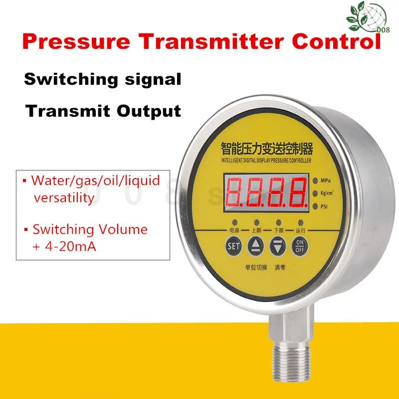 

Pressure Control Transmitter Switching Quantity 4-20mA Analog Relay Output Transmitter Control Pressure Sensor