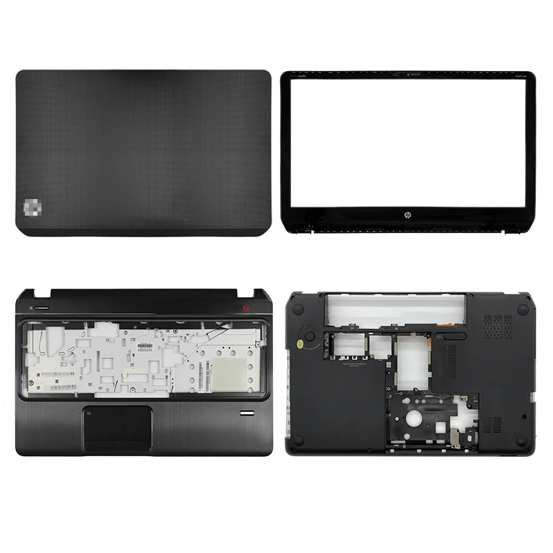 

New Laptop LCD Back Cover/Front Bezel/Palmrest/Bottom Case For HP Envy Pavilion M6 M6-1000 728670-001 686895-001 Silver Black