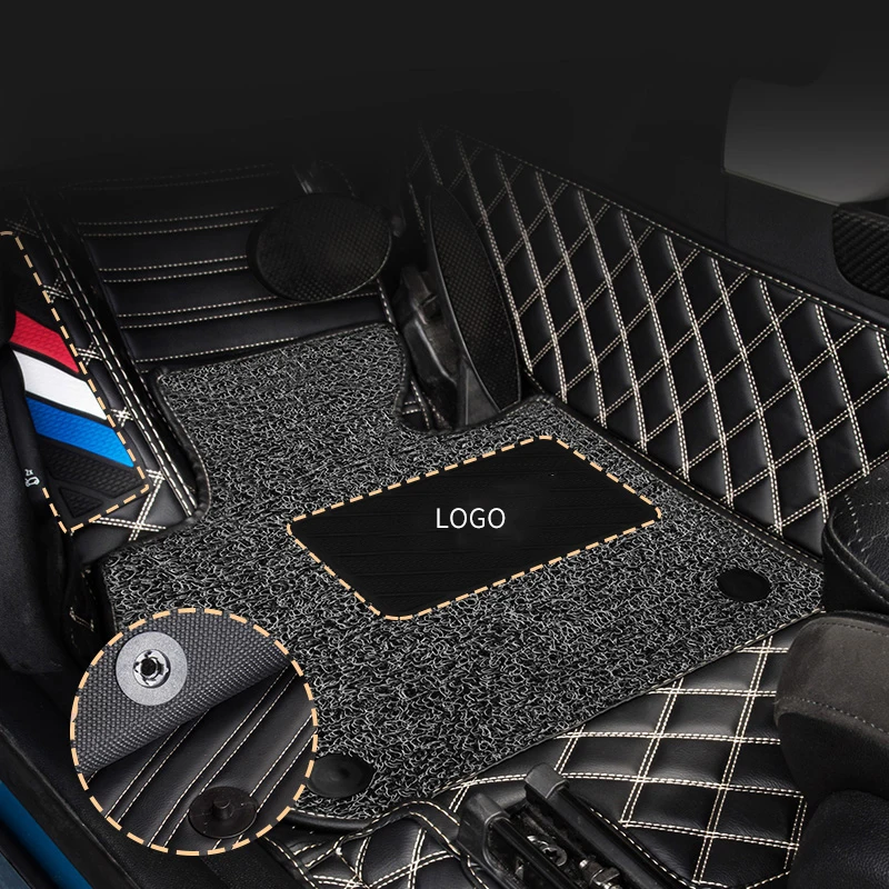 Car Floor Foot Mats Wire Pads For BMW Mini Cooper R50 R52 R53 R55 R56 R57 R60 F54 F55 F56 F57 F60 Double Styling Accessories