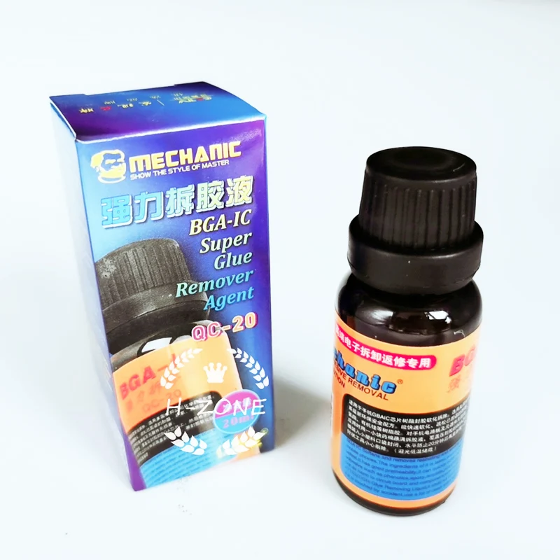 1 Bottle MECHANIC BGA IC Adhesive Glue Removing Epoxy Remover Cell Phone CPU Chip Cleaner 20ml BGA-IC Repair Remove Liquid Tool