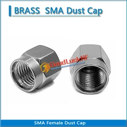 1X Pcs SMA Female Dust Cap Resistor RF coaxial Terminator Dust Cap Protective Cover Brass Adapters Nickel & Gold plating