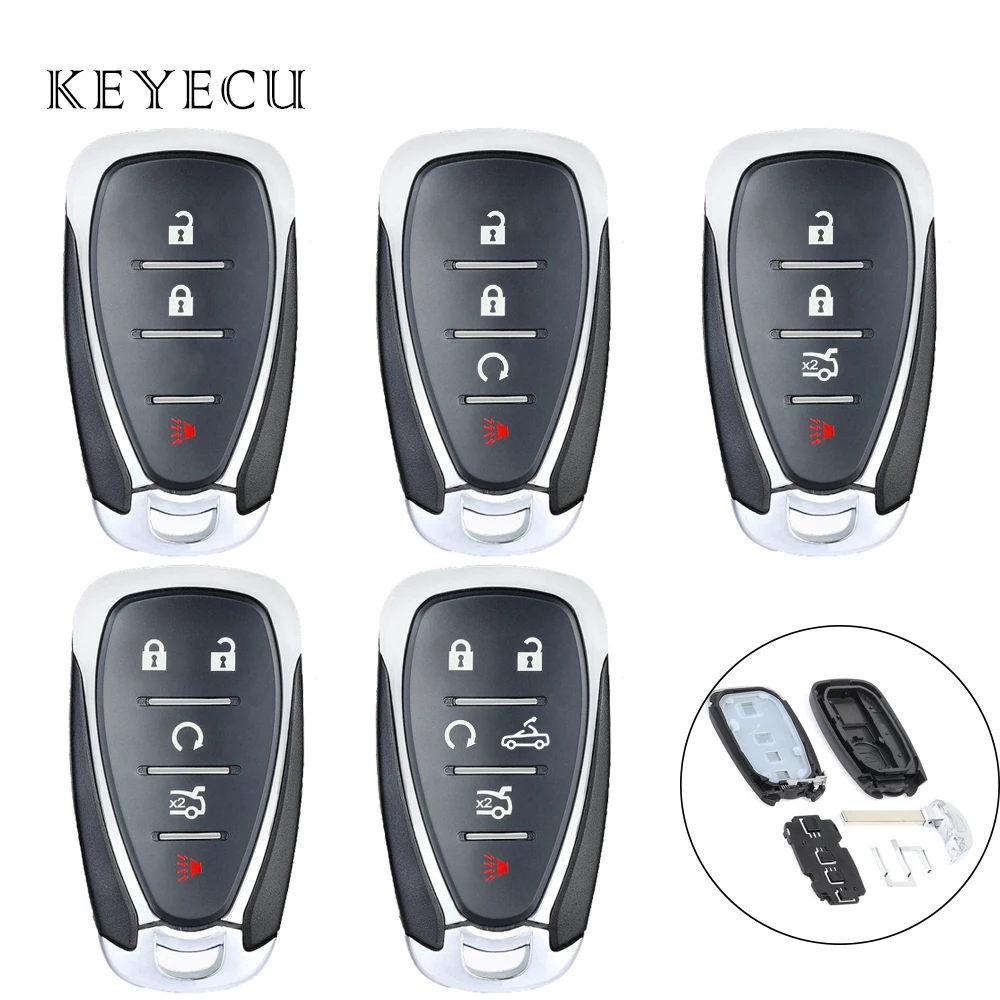 

Keyecu Remote Car Key Shell Case 3/4/5/6B for Chevrolet Cruze Camaro Equinox Malibu Bolt Sonic Spark Traverse Volt Trailblazer