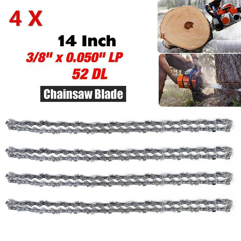 4Pcs 14 Inch 52 Drive Links 3/8