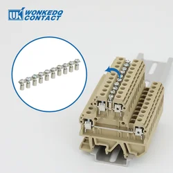 1Pc DK 4Q/4QV 10 Jumper Wire For Terminal Block DK4Q/35 DK4QV/35 DIN Rail Cross-Connector Accessories Fixed Bridge SAK DK4 Q10