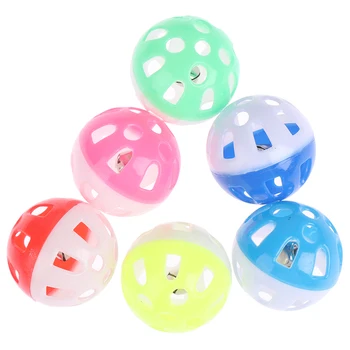 1Pc 3.8CmPet Parrot Toy สีสัน Hollow Rolling Bell Ball Bird ของเล่น Parakeet Cockatiel นกแก้วเคี้ยวของเล่นสนุกสีสุ่ม