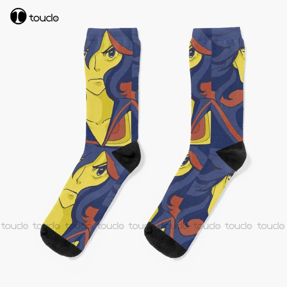 Kill La Kill Ryuko Matoi Socks Black Socks Women Personalized Custom Unisex Adult Teen Youth Socks 360° Digital Print Funny Sock