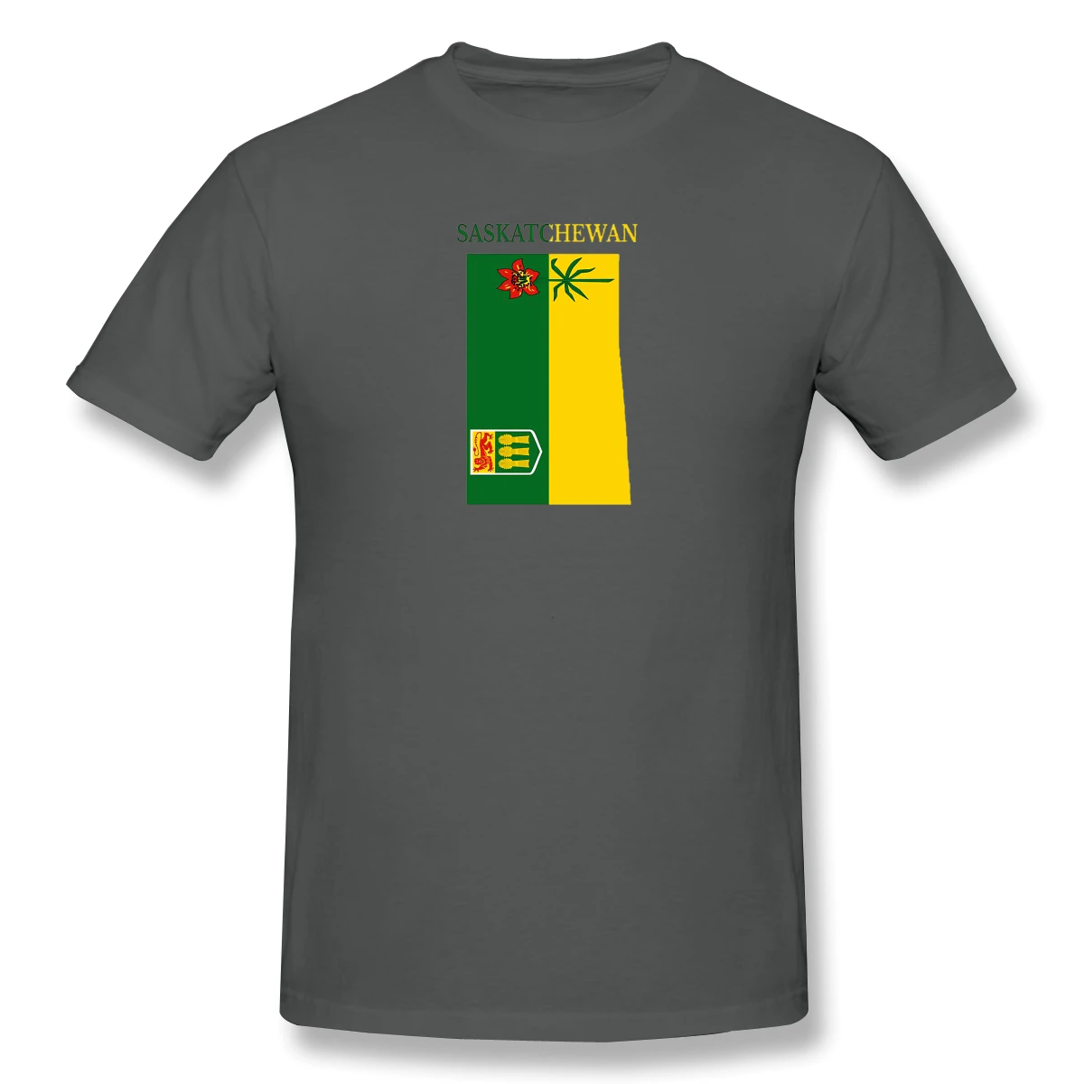 Man Saskatchewan Flag Map, SK, Canada  White, Flags,Country, State Everyday Creative T-shirts